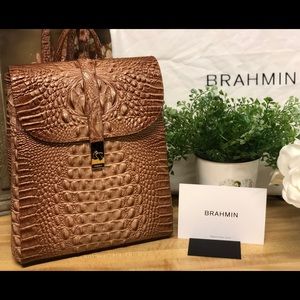 Brahmin Sadie Terracotta Backpack Melbourne Bag